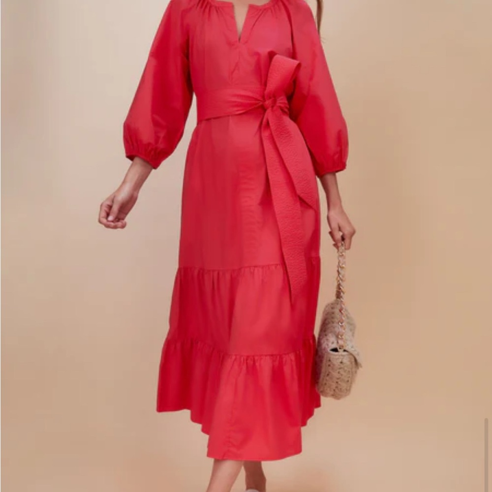 Tuckernuck Red Lyles Dress Sz XS